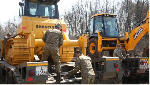 Shantui's DH16k #bulldozer, A Star Product, Helps The Construction Of Huo Shen Shan Hospital In Romania